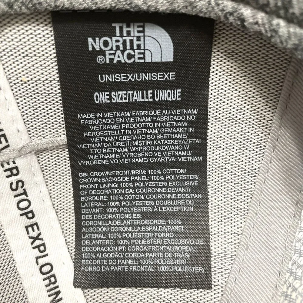 The North Face Unisex Gray Snapback Trucker Hat Mesh Cap One Size OSFM Outdoors